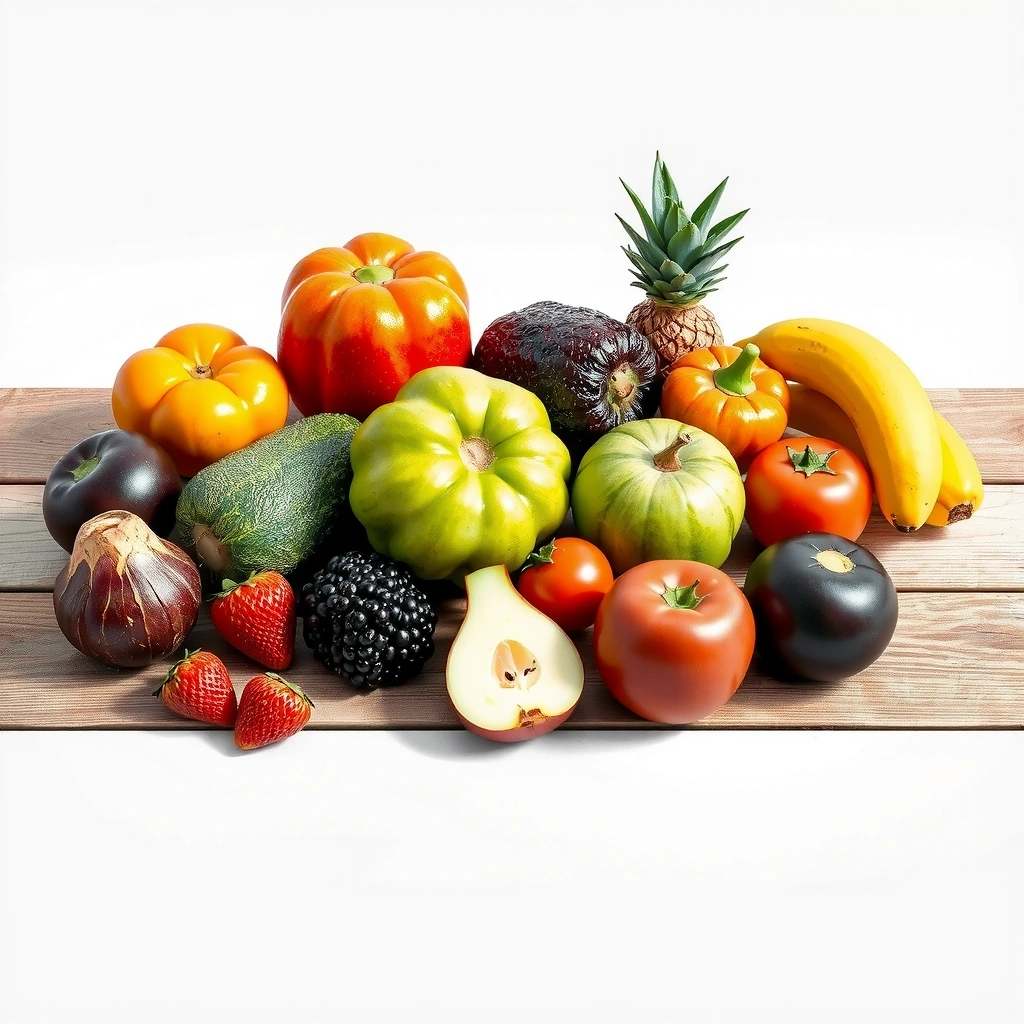 Fruits et légumes frais représentant une alimentation saine